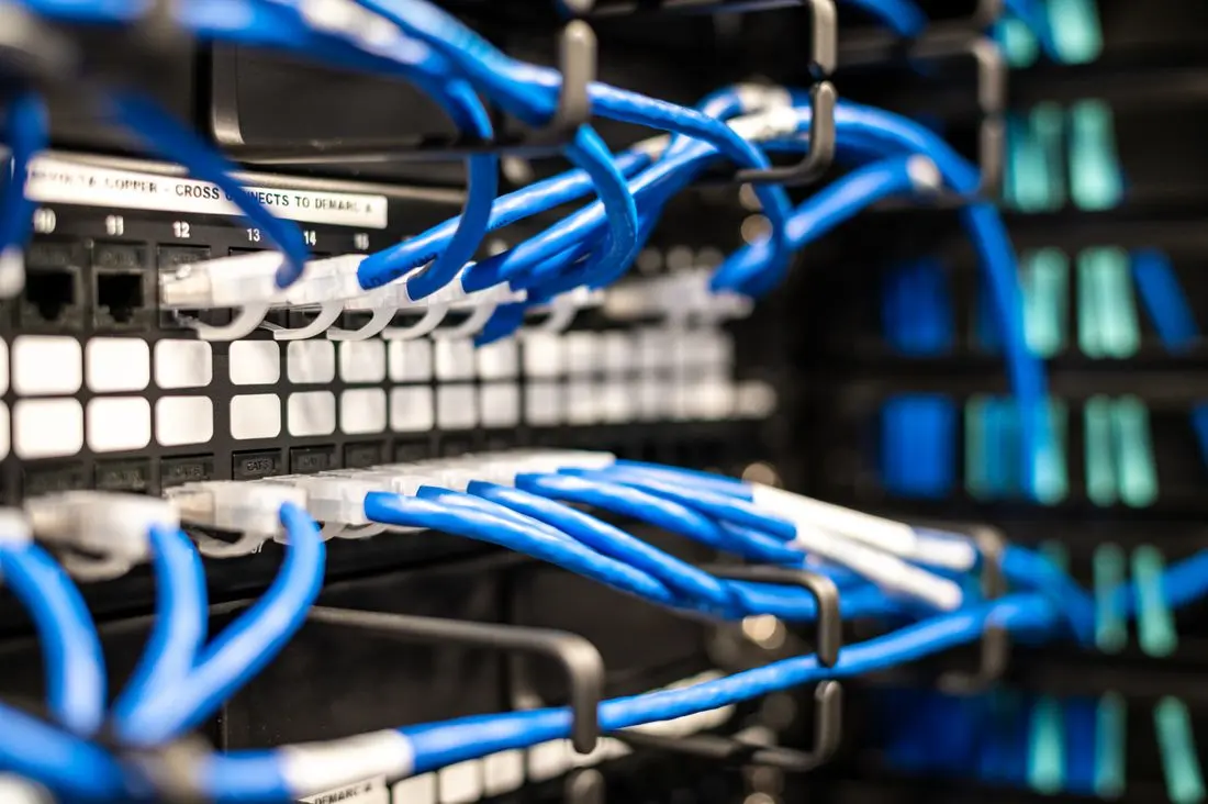 Developer working on server configuration
